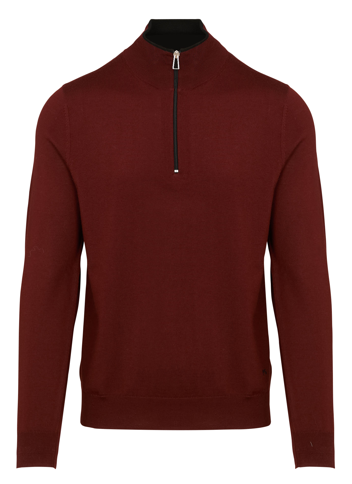 Pull regular en laine mérinos | Rouge