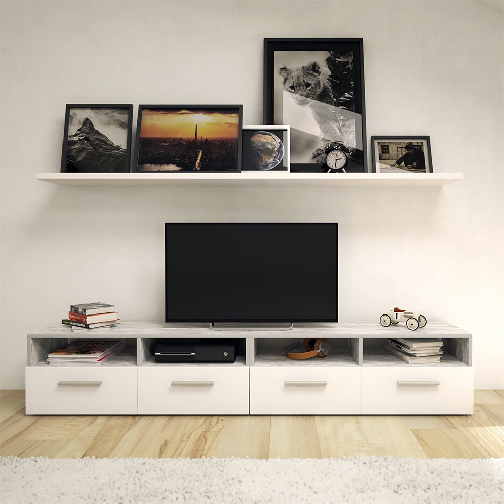 Vicco Lowboard Diego Fernsehschrank Sideboard TV FernsehtischBeton