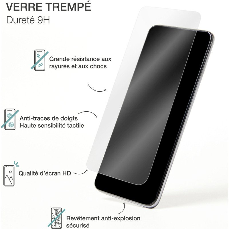 Pack 2 en 1 coque souple transparente pour IPhone 16E  + protège écran Big ben