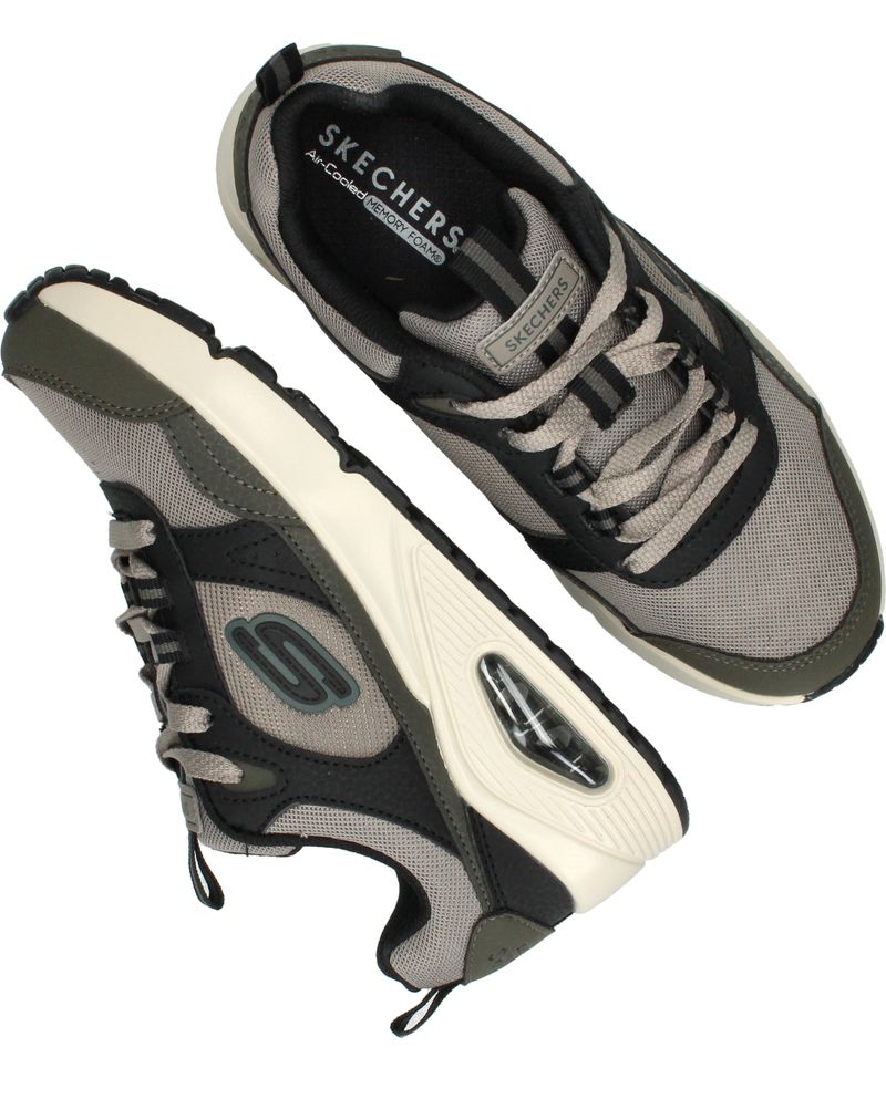 Skechers Uno Retro Groove Sneakers Grijs Jongens