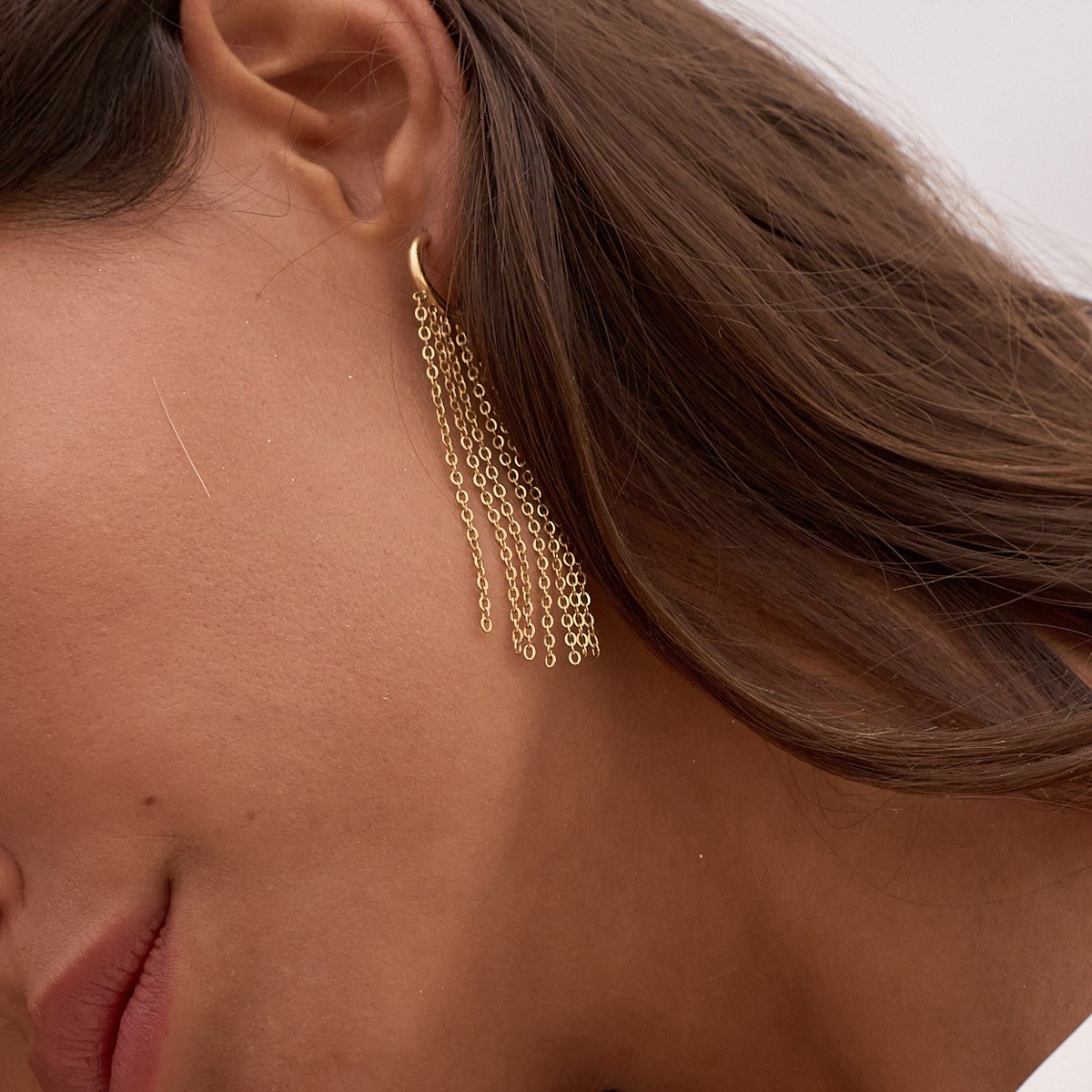Boucles d'oreilles - Acier inoxydable doré