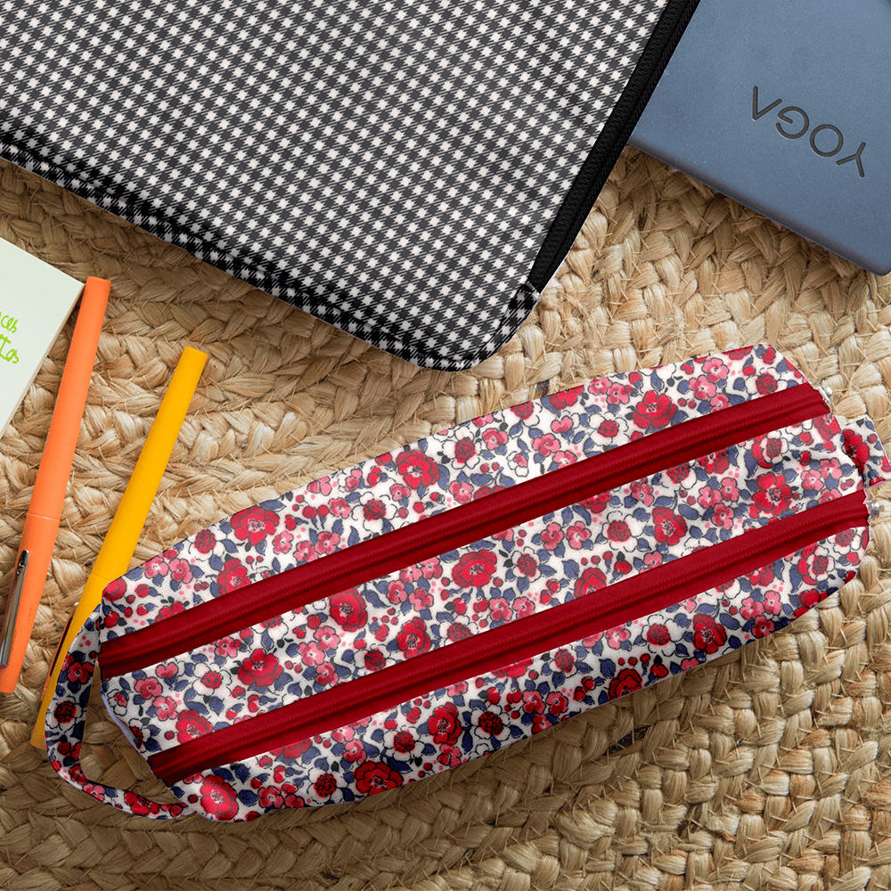 Trousse Double Compartiment Rouge Corolle