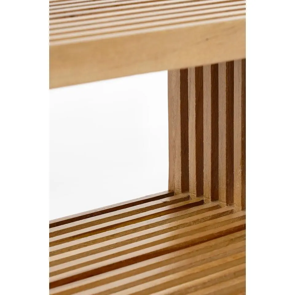 Mica Decorations Josha Wandplank Zwevend - Set van 2 - Bruin