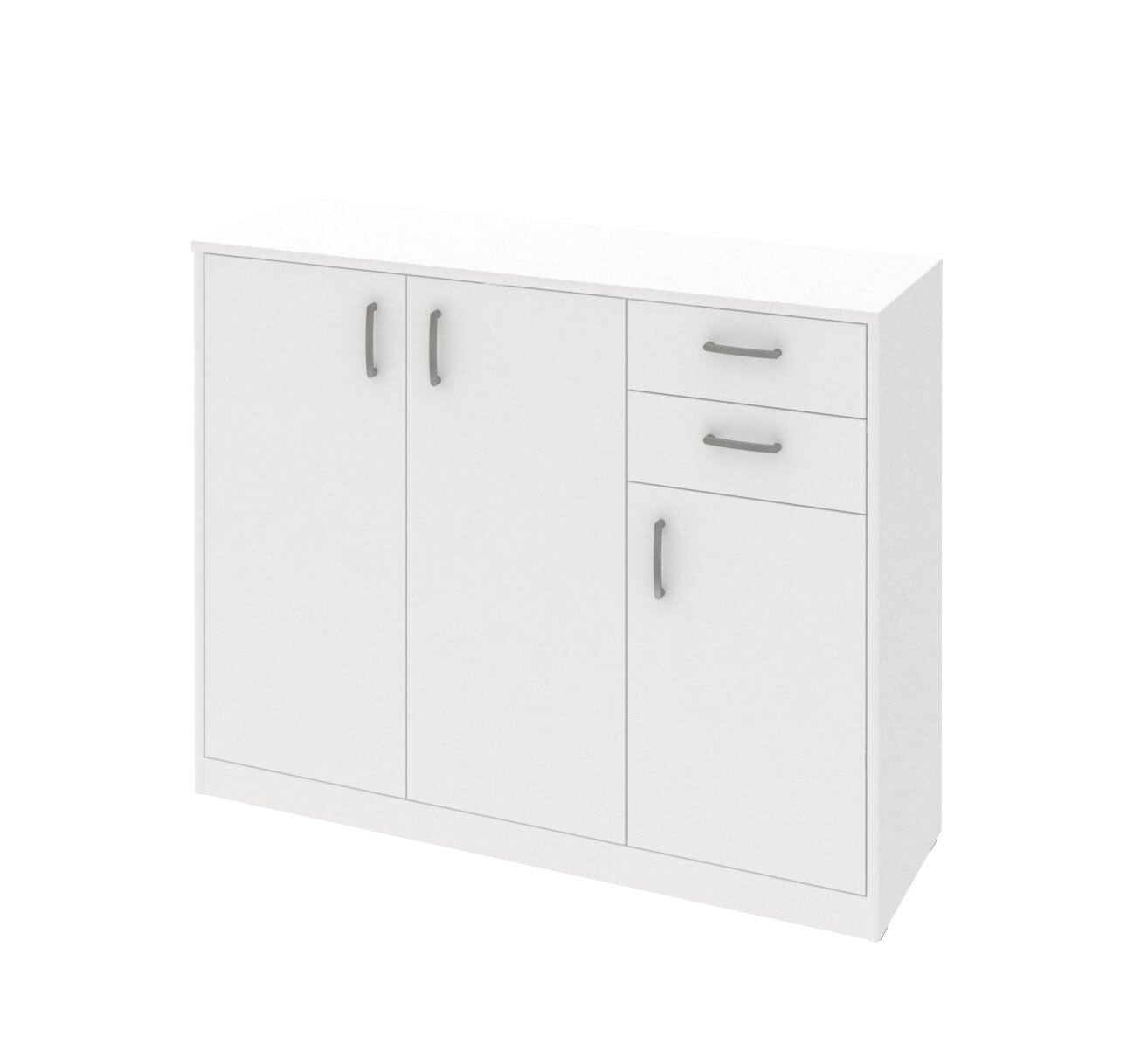 Kommode Mega Typ 38 Weiß 106,4/84,8/36,5cm