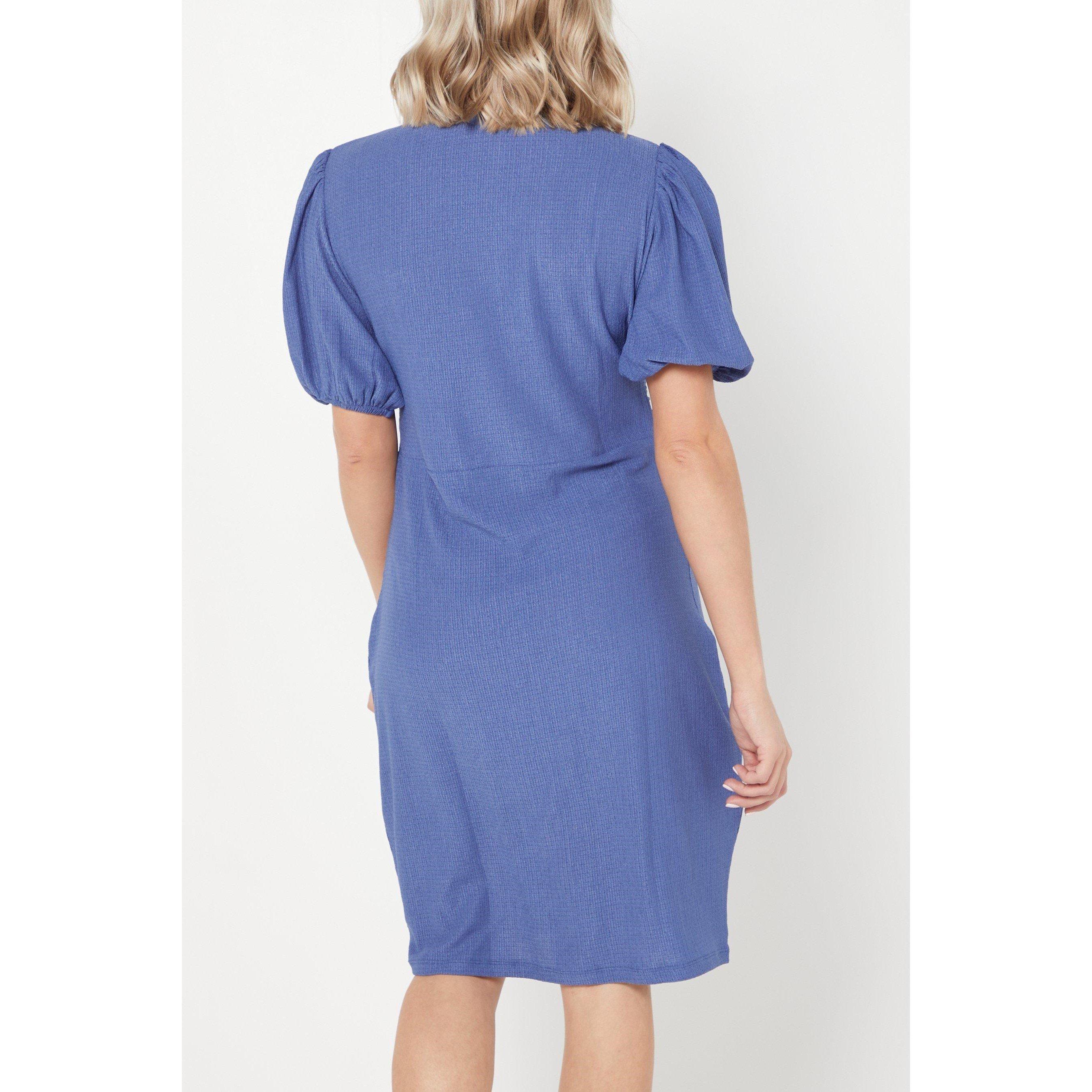 Be You Ladies Stretch Crepe Knot Front Dress