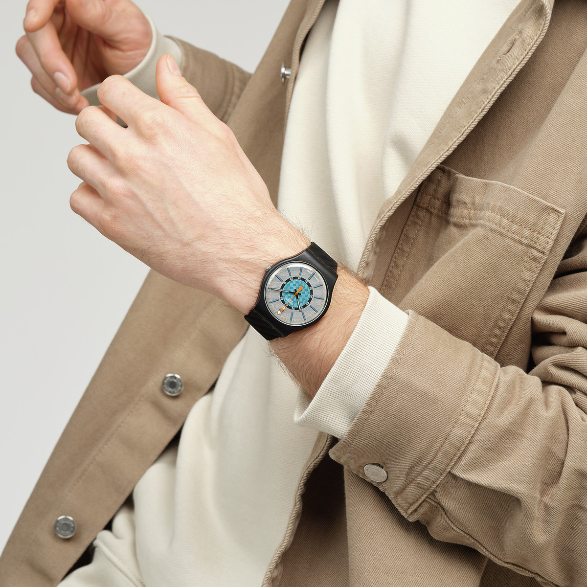 Montre SWATCH New gent bioceramic Good to corp homme bracelet silicone noir