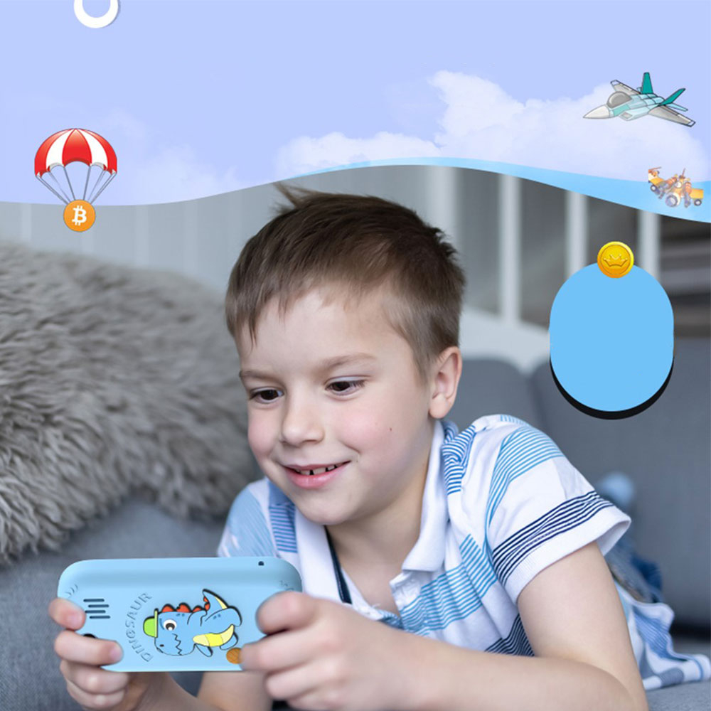 (480p) Dual Kinder Kamera Fotoapparat mit Dinosaurier Hülle / 2.8