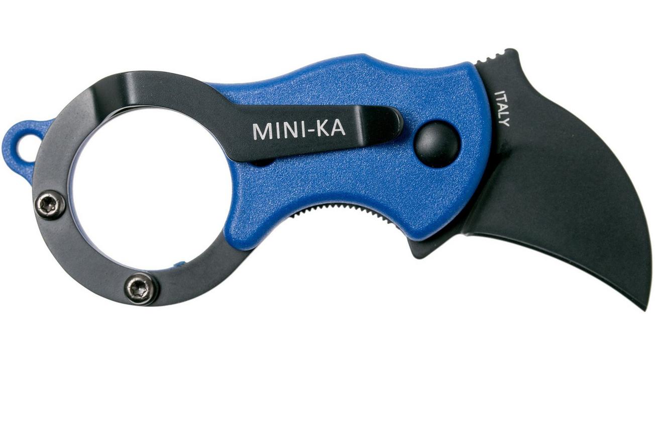 Fox Mini-KA FX-535BLB Blue & Black, karambit sleutelhangermes