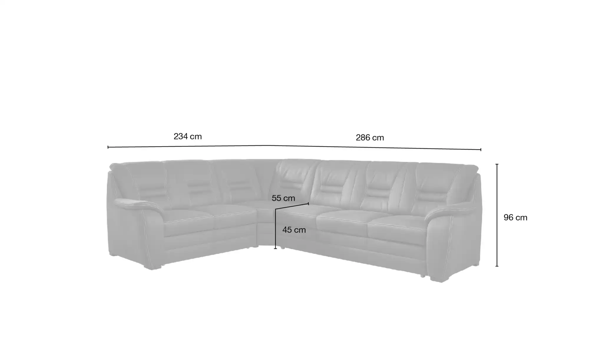 meinSofa Ecksofa Franka