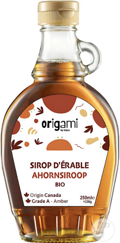 Origami Sirop D'Érable Grade A Ambré Bio 250ml