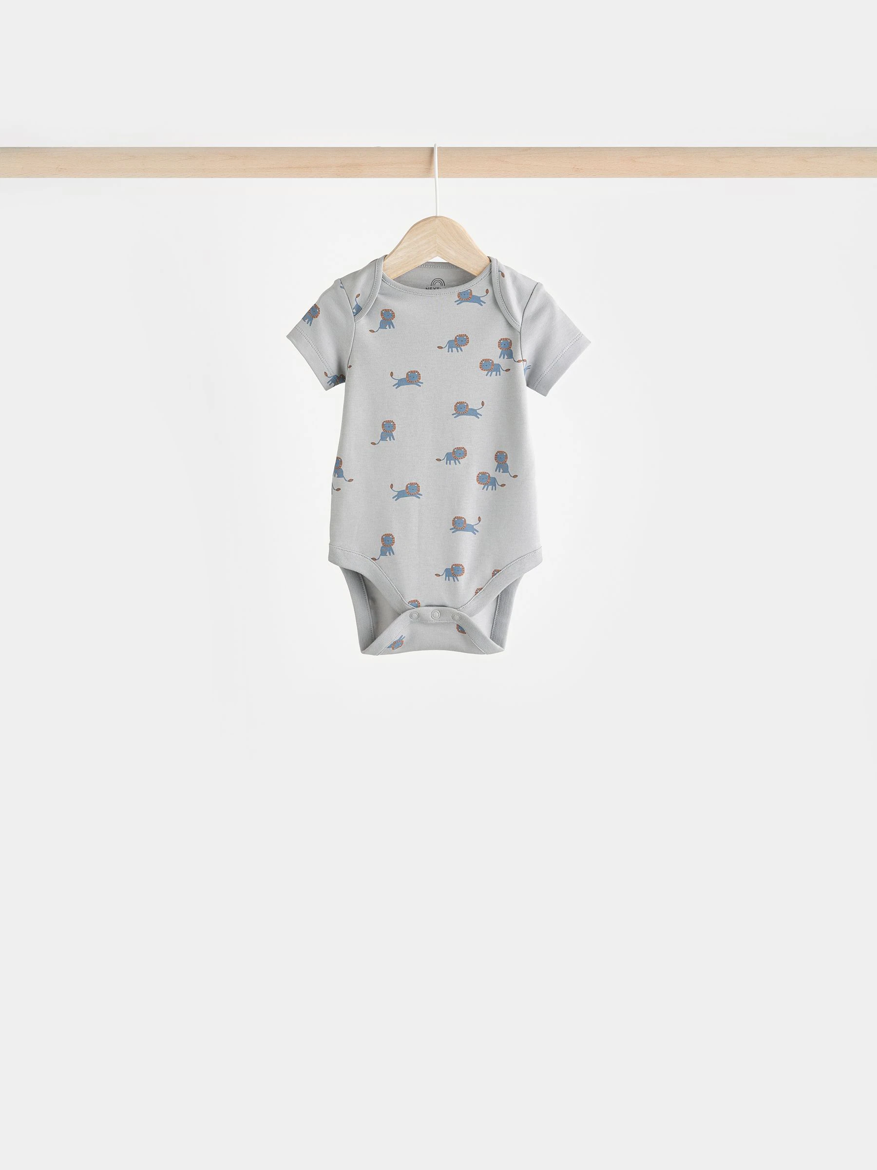 Blauwgroen - Baby 100% katoenen bodysuits verpakking van 7