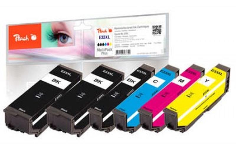 Tinte Epson No. 33XL 2x BK, 1x PBK C, M, YDruckerpatronen: Schwarz, Foto-Schwarz, Cyan, Magenta, Gelb