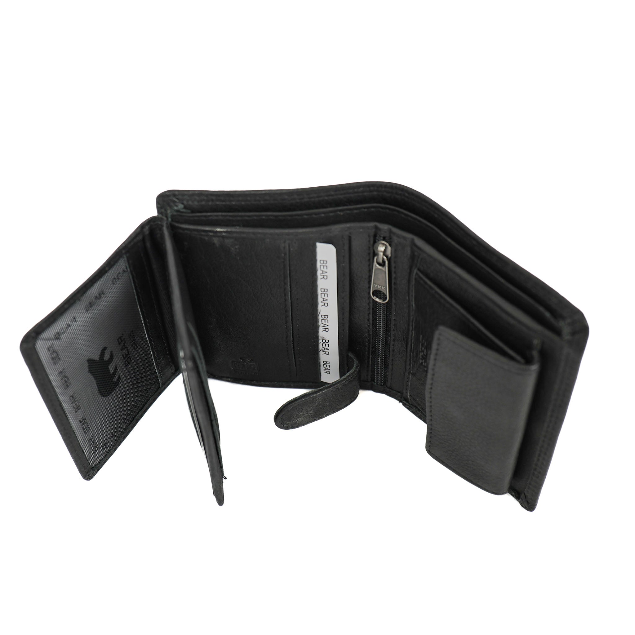 Hoge billfold 'Nolan' zwart BLACK