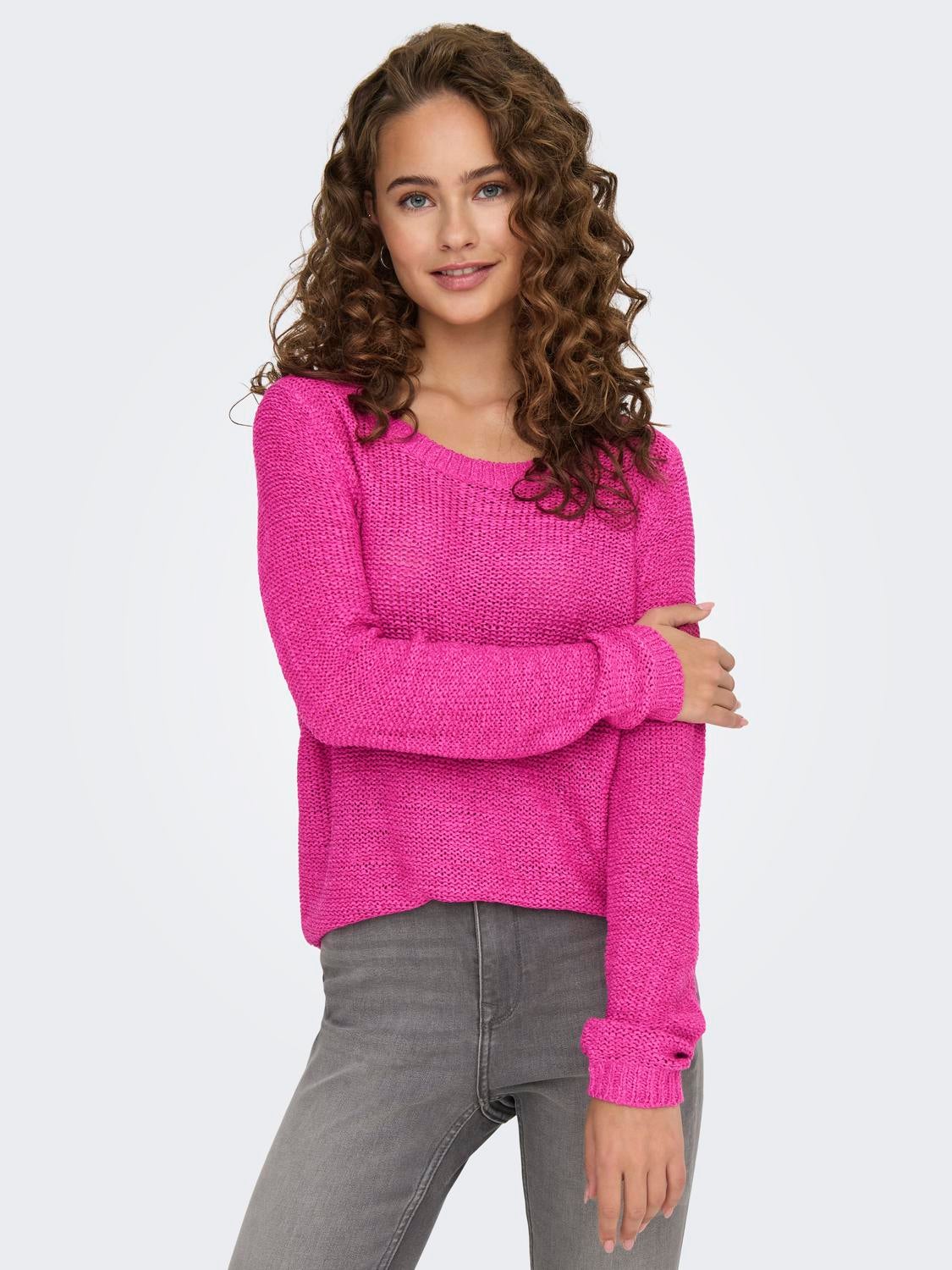 ONLGEENA Strickpullover Raspberry Rose