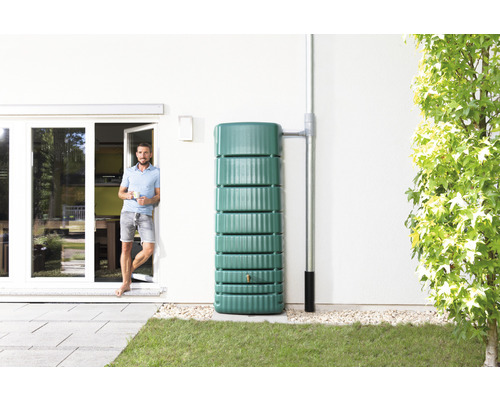 Wandreservoir 4rain Slim 650 L groen incl. kraan