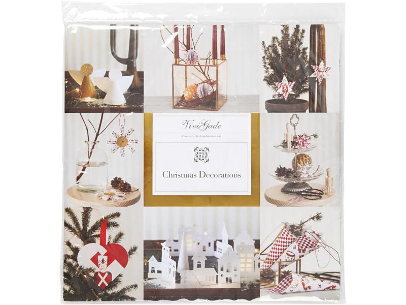 Creativ Company Bastelset Vivi Gade Papier-Weihnachtsschmuc Set zum Basteln