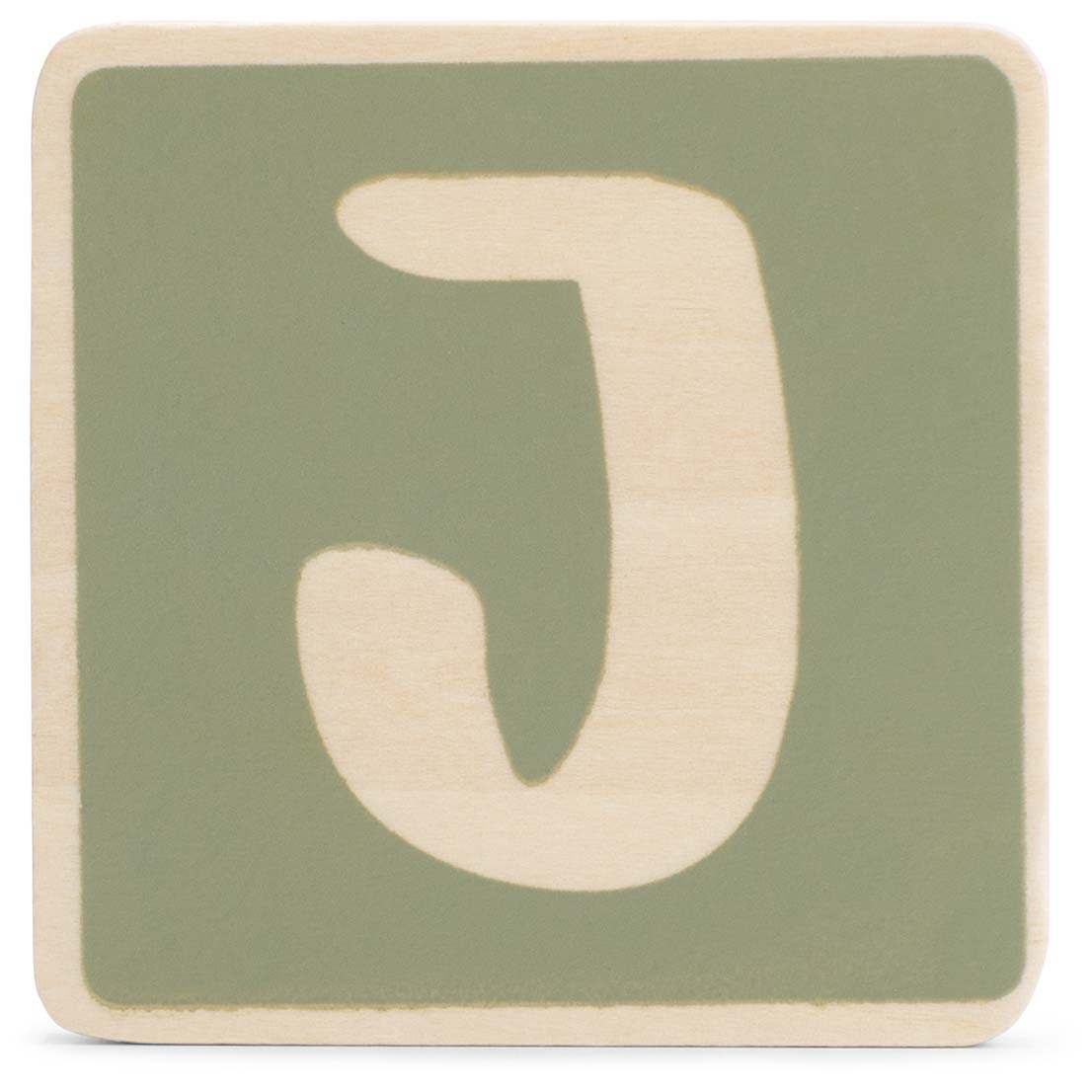 Prénatal houten namentrein letter J Midgreen - lettertreinen - Prénatal