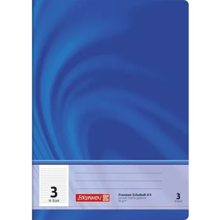 BRUNNEN Schulheft Young Vivendi A4, liniert, Liniatur 3, 16 Blatt