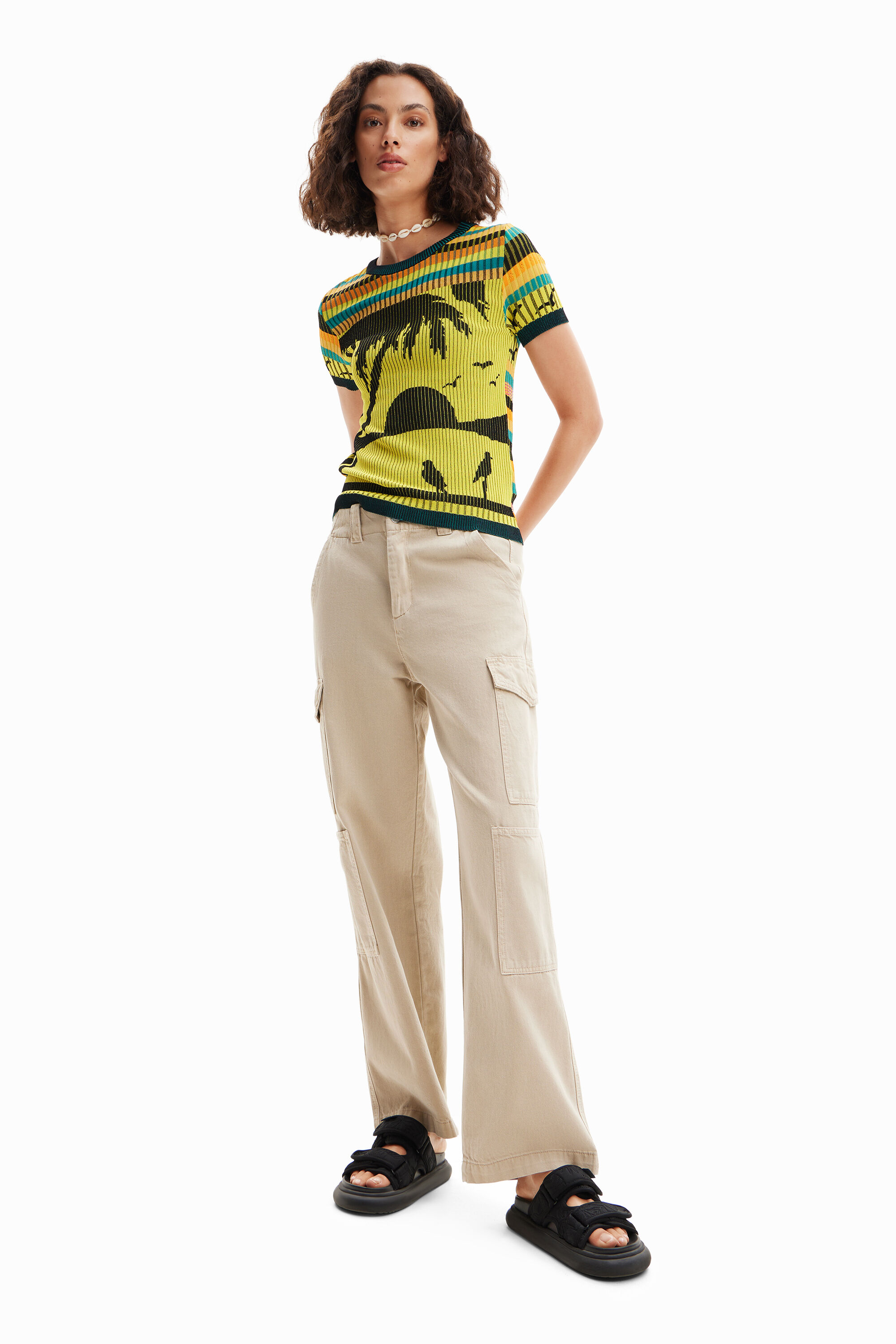 T-shirt paysage maille