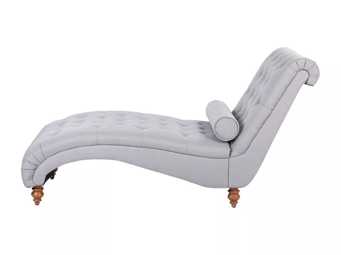 Chaise longue grise MURET