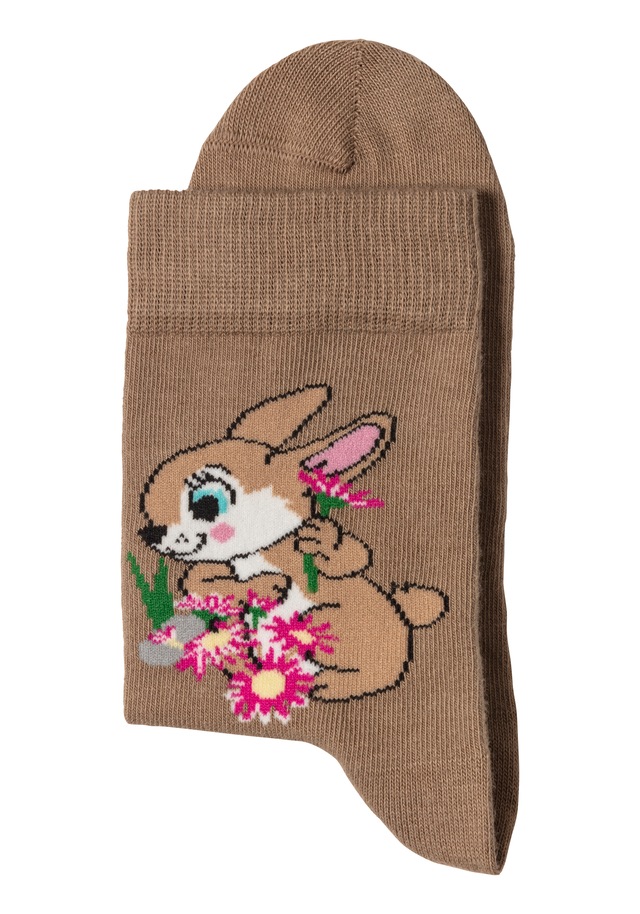 H.I.S Basicsocken Packung, 5 Paar tlg. mit Hasen Motiven