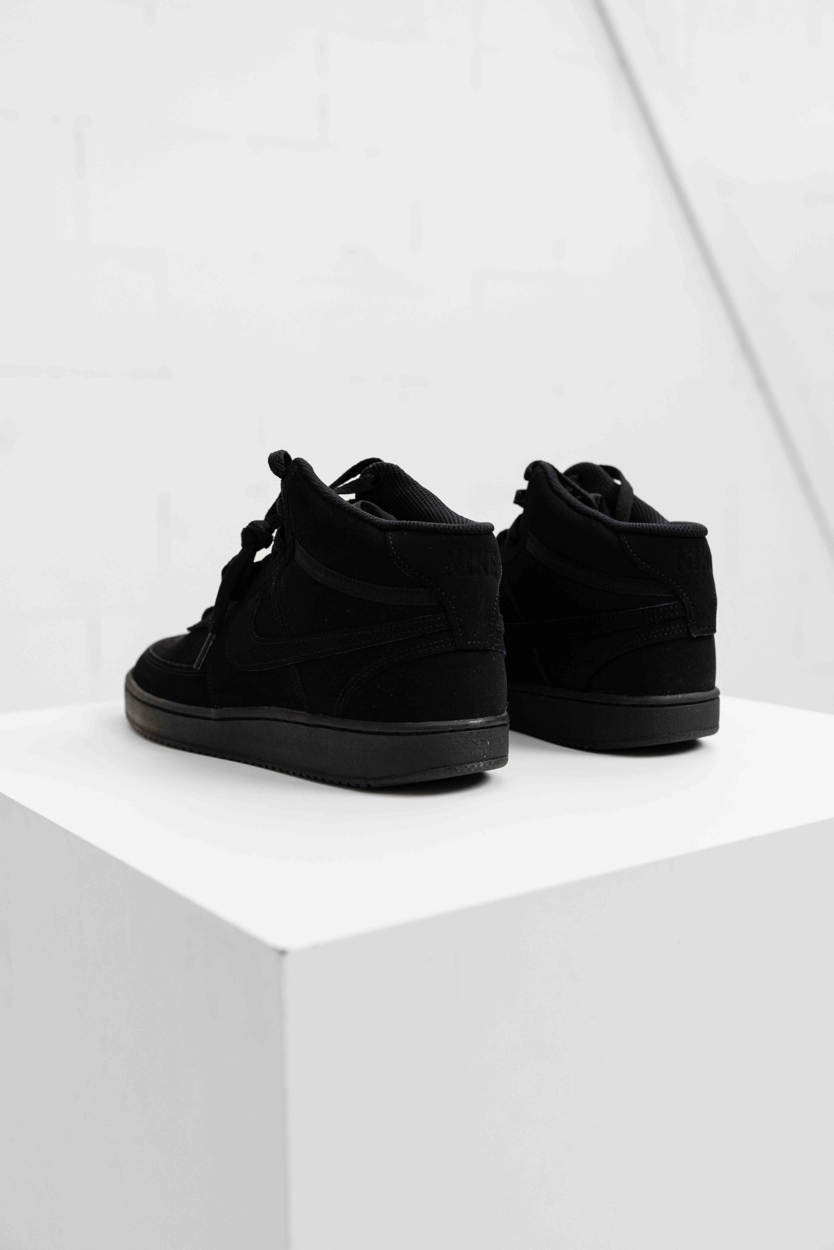 Nike Court Vision Mid Sneakers Heren Zwart