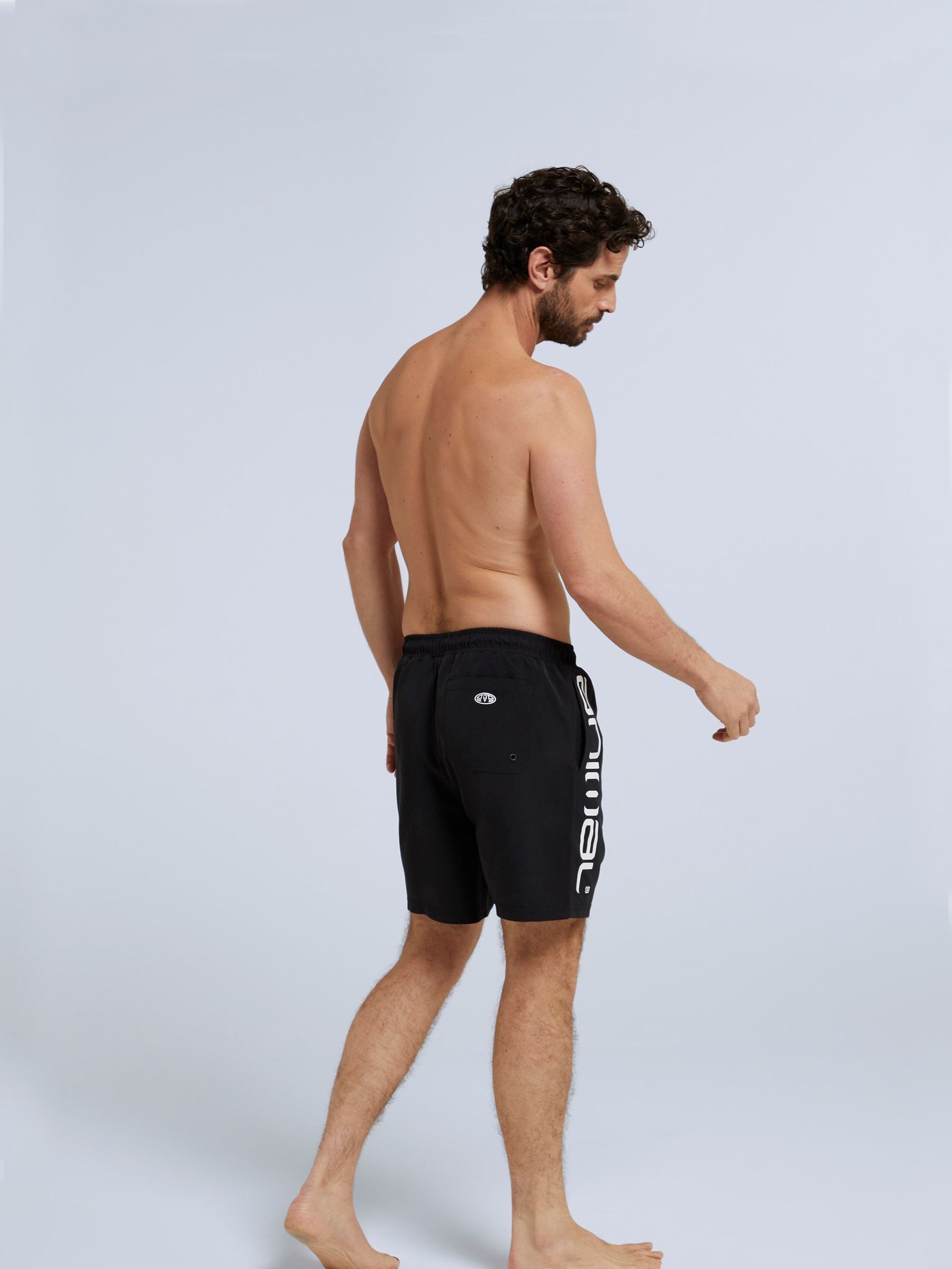 Zwart - Animal Mens Deep Dive Quick Drying Board Shorts