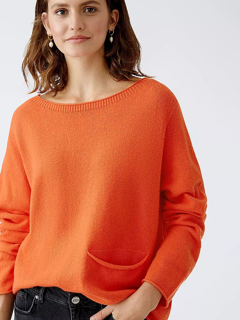 OUÍ Pullover Oversized Fit rot