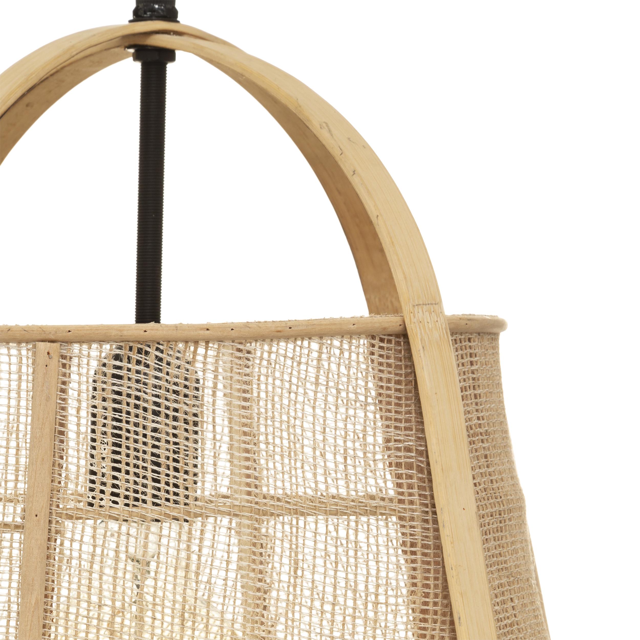 SUSPENSION BOIS CARMEN NATUREL D.32CM