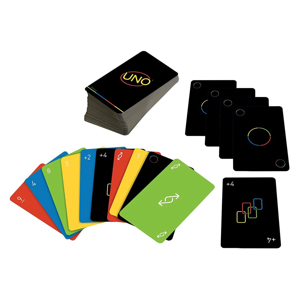 Mattel GYH69 - UNO - Minimalista Kartenspiel, 112 Karten