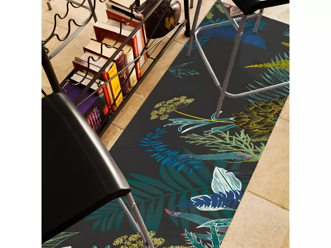 Tapis Vinyle Large l120xH200cm - Jungle Douanier Rousseau - Vinyle