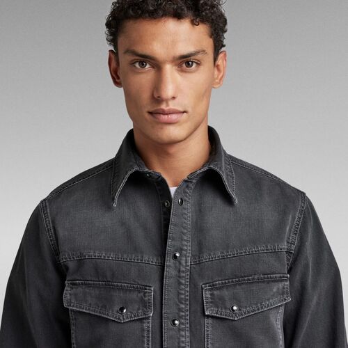 G-Star Raw - D23006-D304 DAKOTA-D909 FANTOM BLACK DENIM Negro