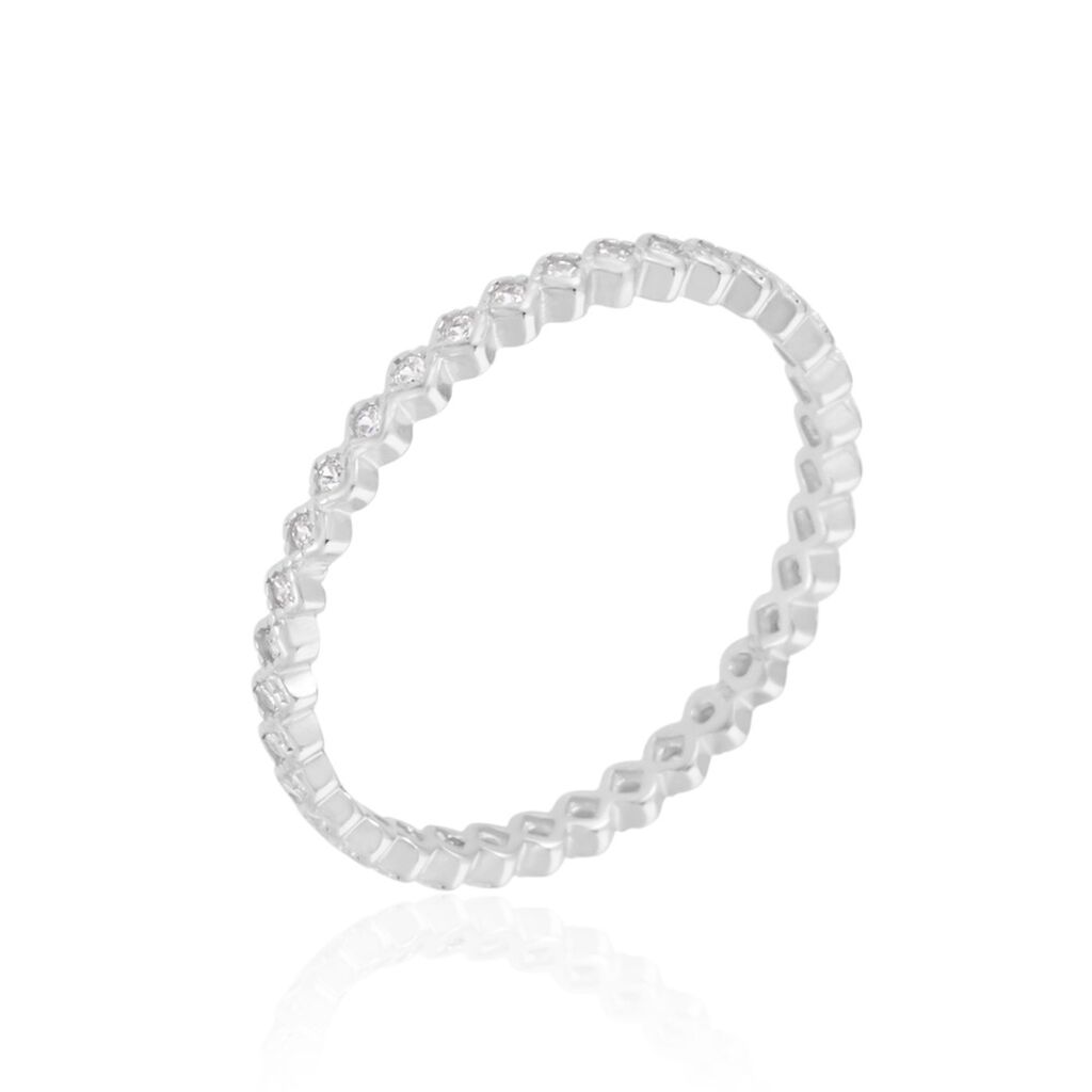 Bague Jannike Argent Blanc Oxyde De Zirconium