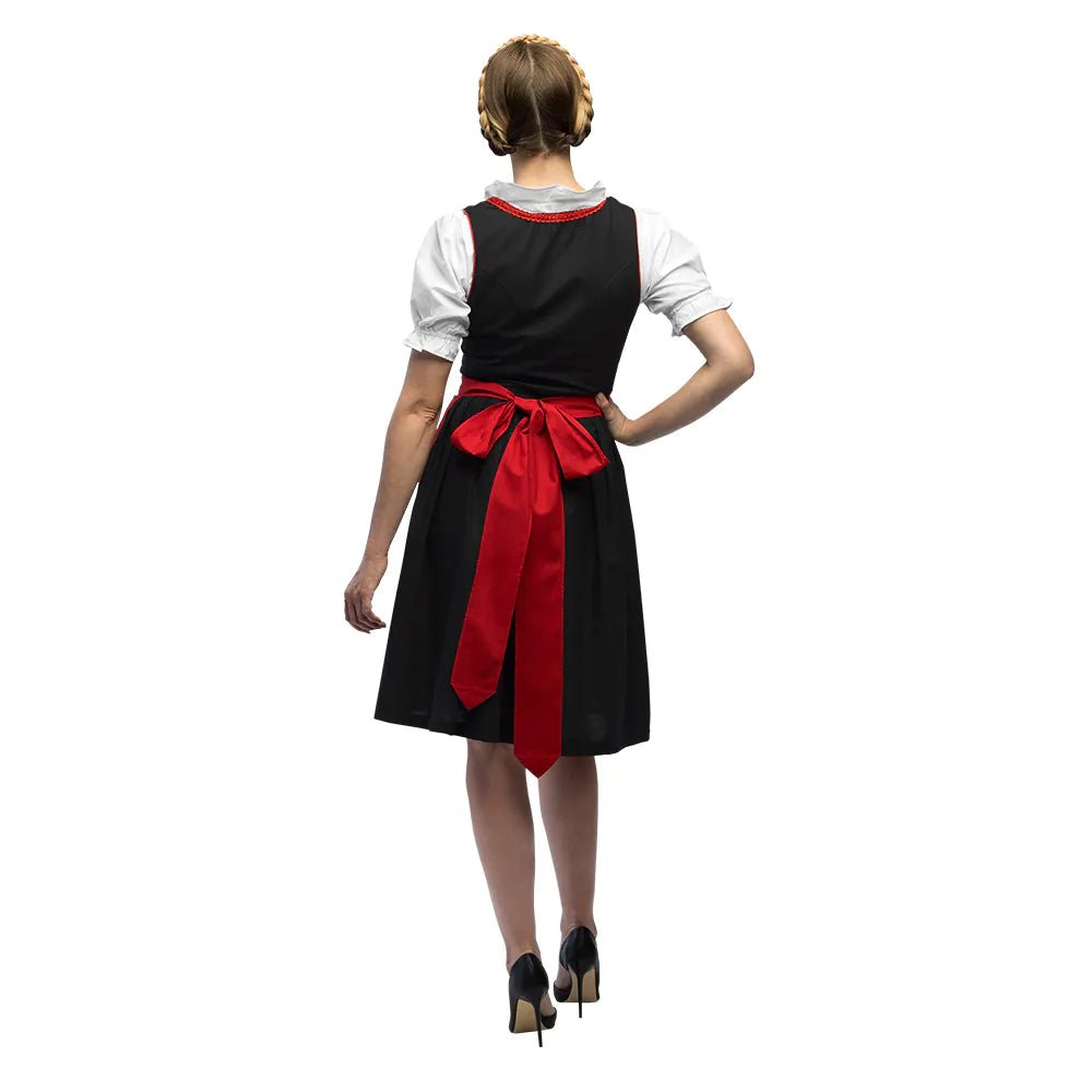 Rode Dirndl Jurk Oktoberfest Frau Fischer