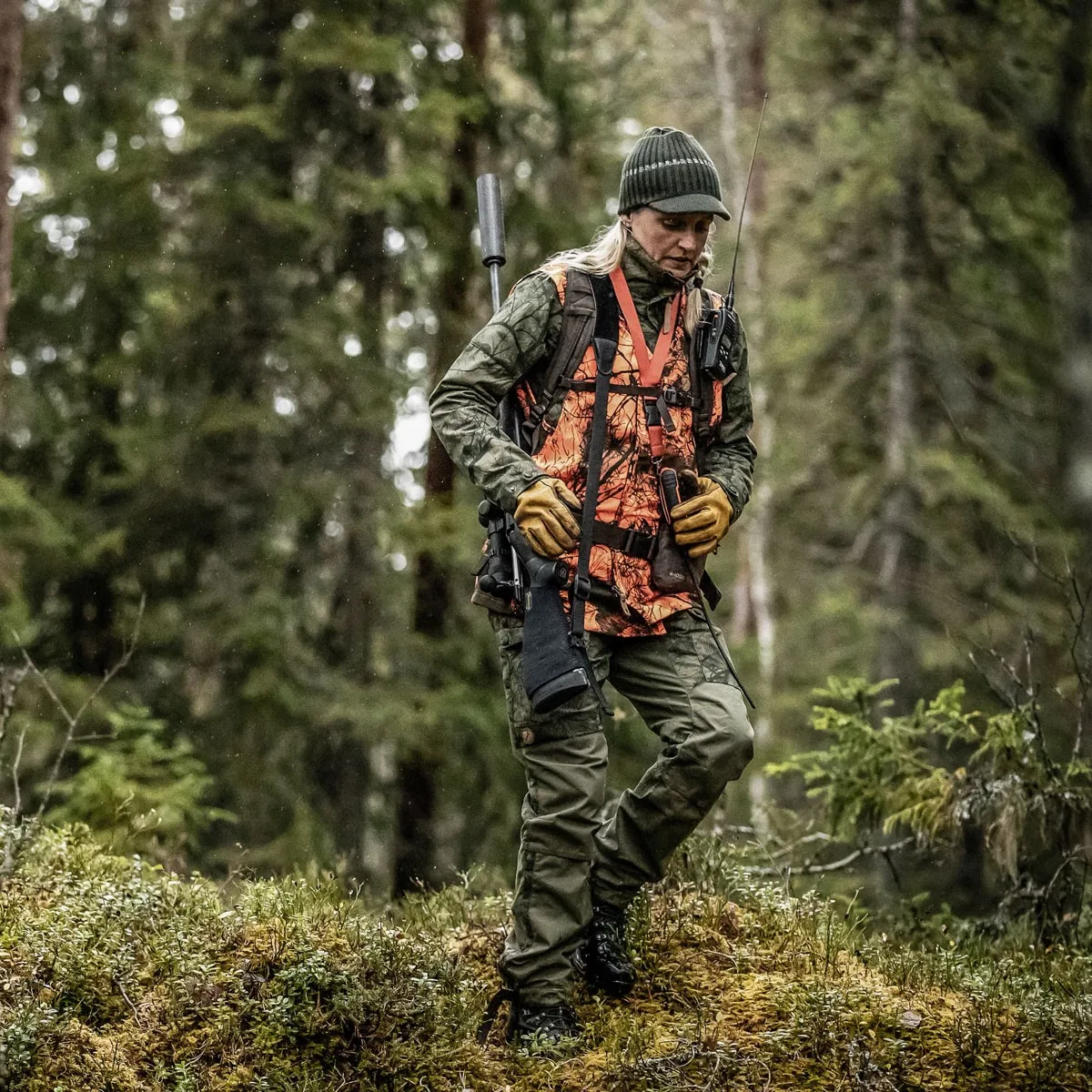 Fjällräven Värmland Vest Orange Camo