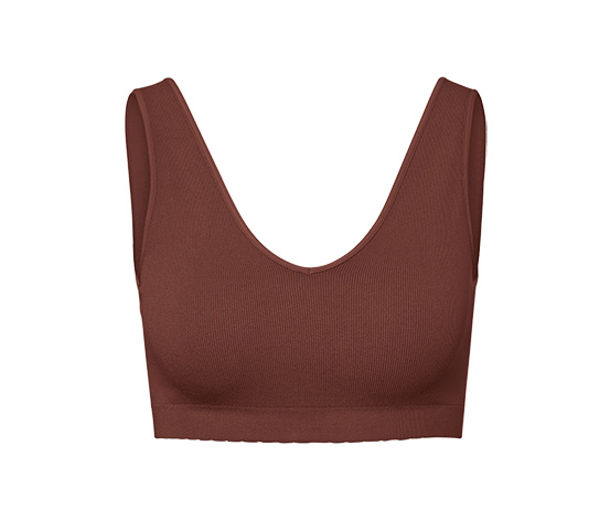 Seamless-Bustier, braun