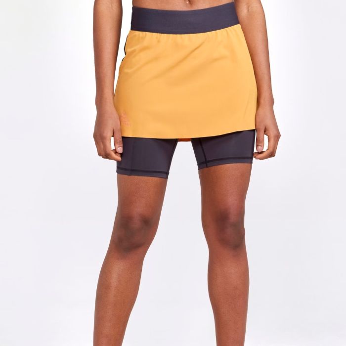 Craft Dame Shorts Pro Trail 2in1 Skirt Gul