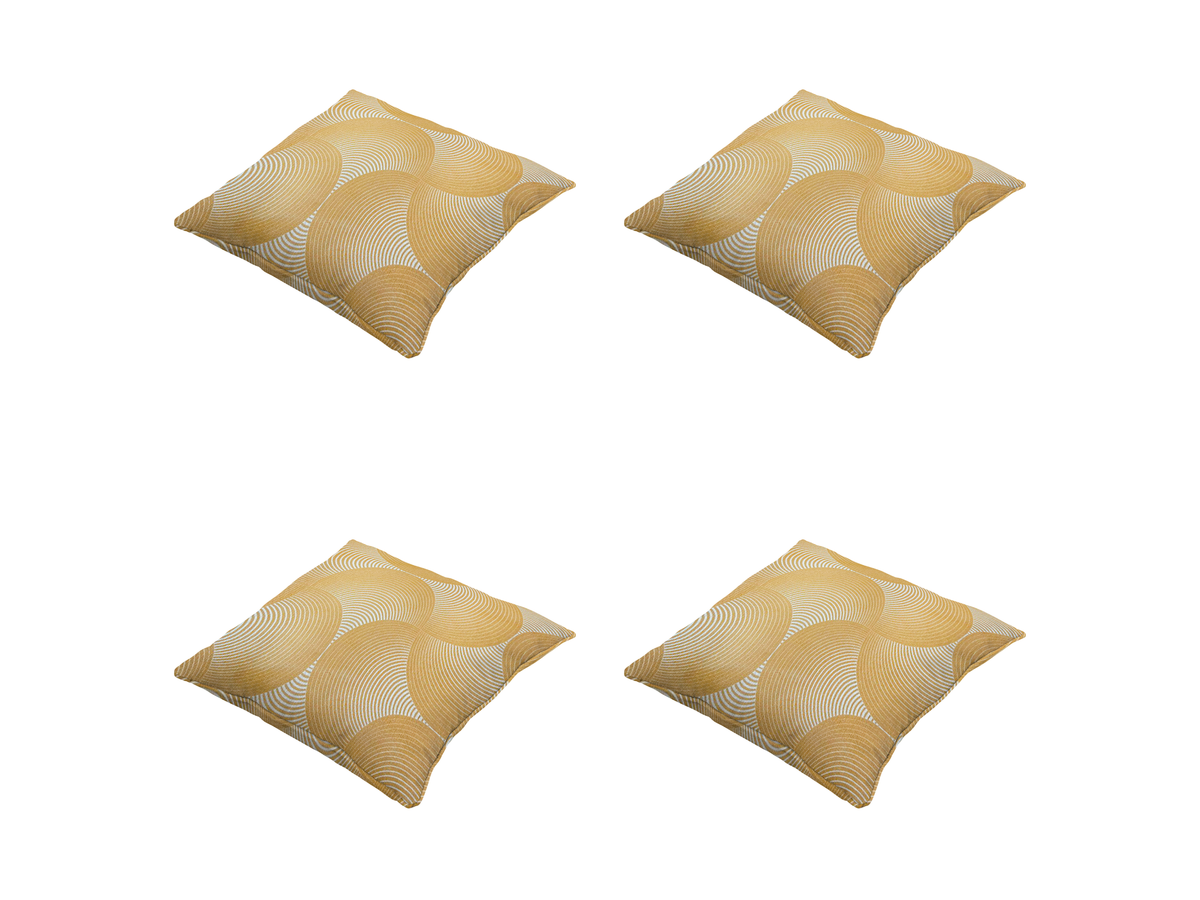 Madison Napels Yellow sierkussen - Set van 4