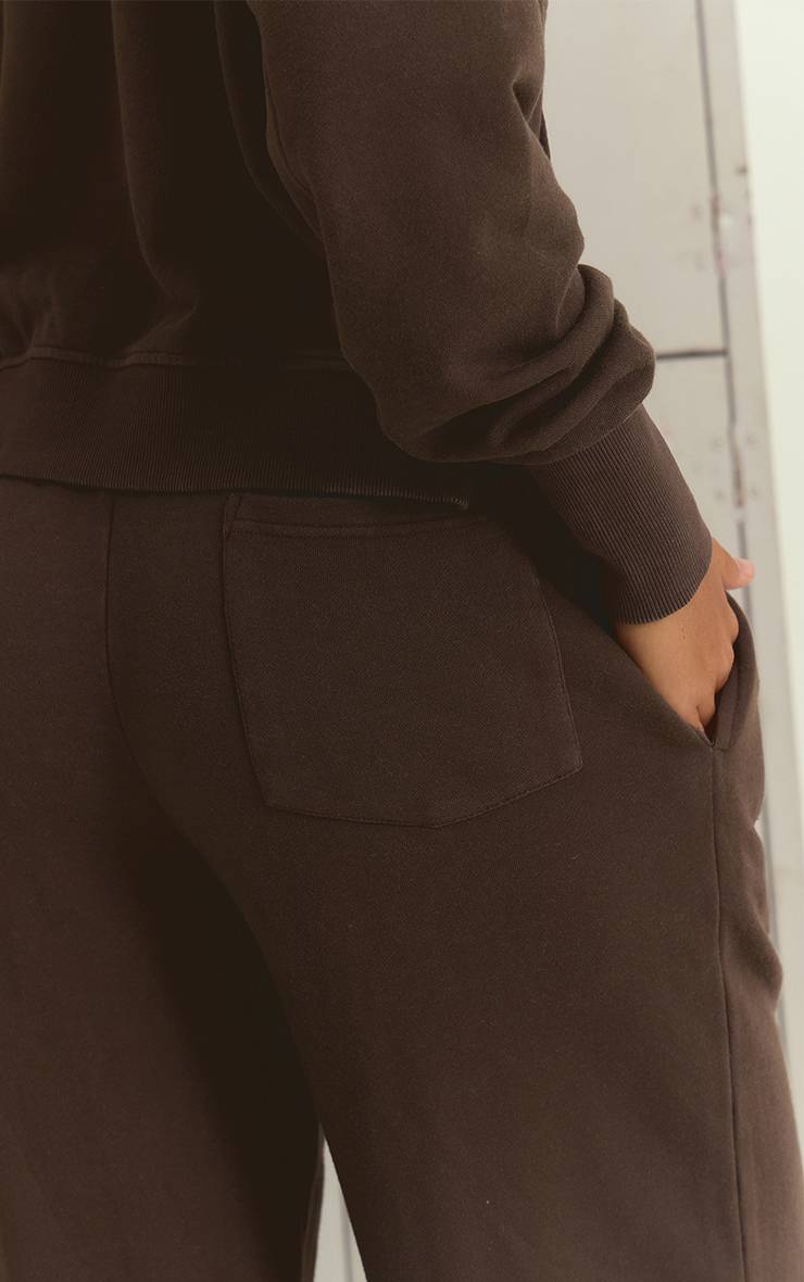 Espresso Jogger À Cordon De Serrage Effet Délavé À L'acide
