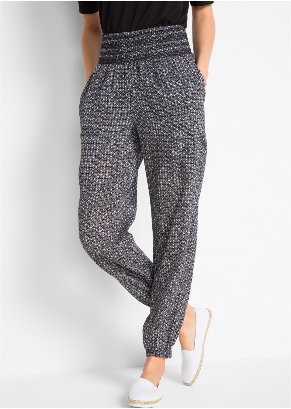 Pantalon sarouel froissé