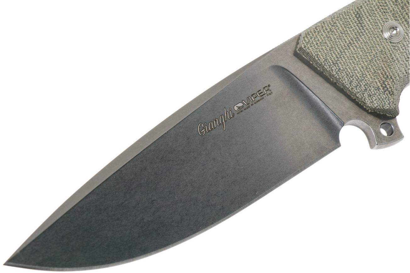 Viper Gianghi V4882CV Green Canvas Micarta, jachtmes