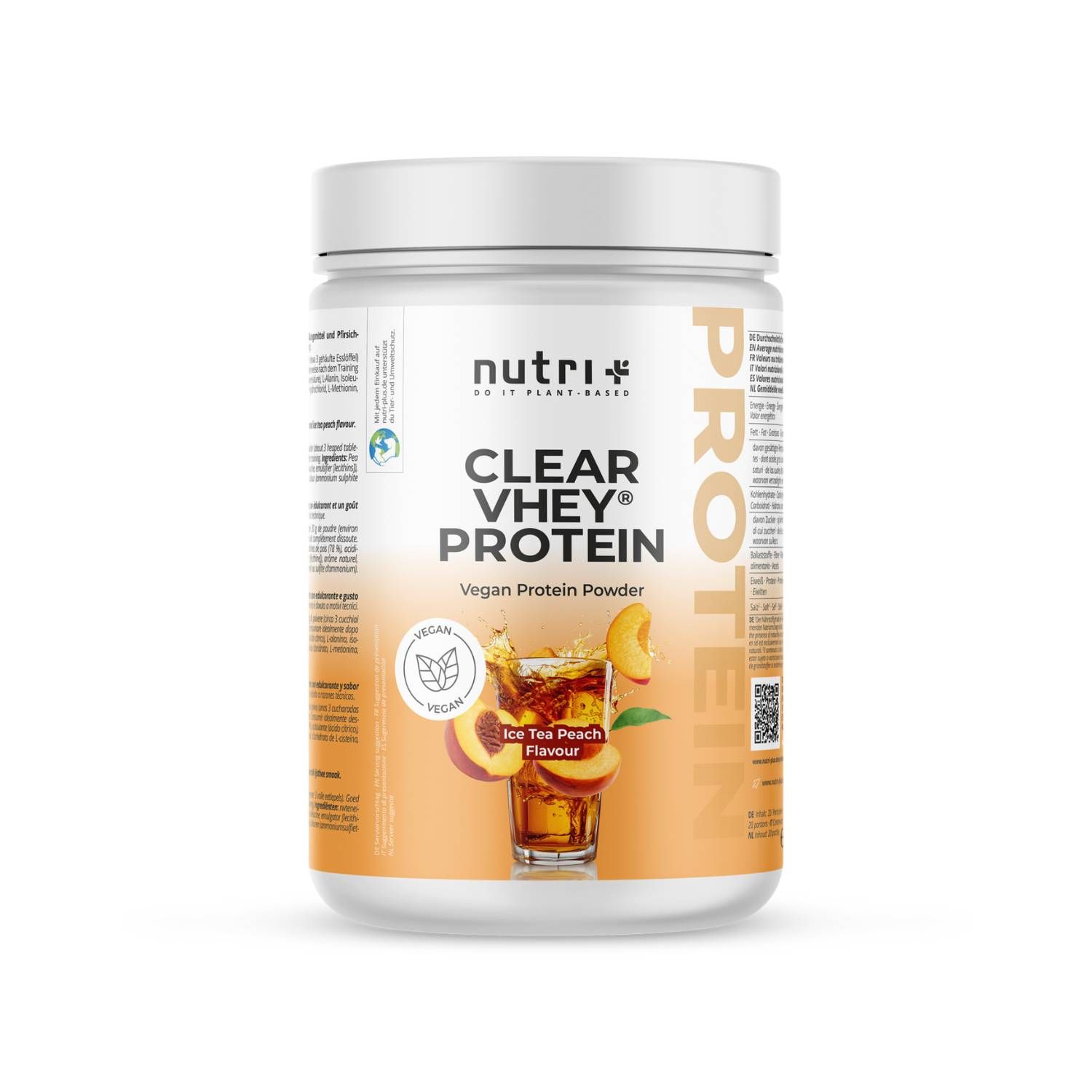 Nutri+ Clear Vhey Protein Pulver 400g - Whey Alternative