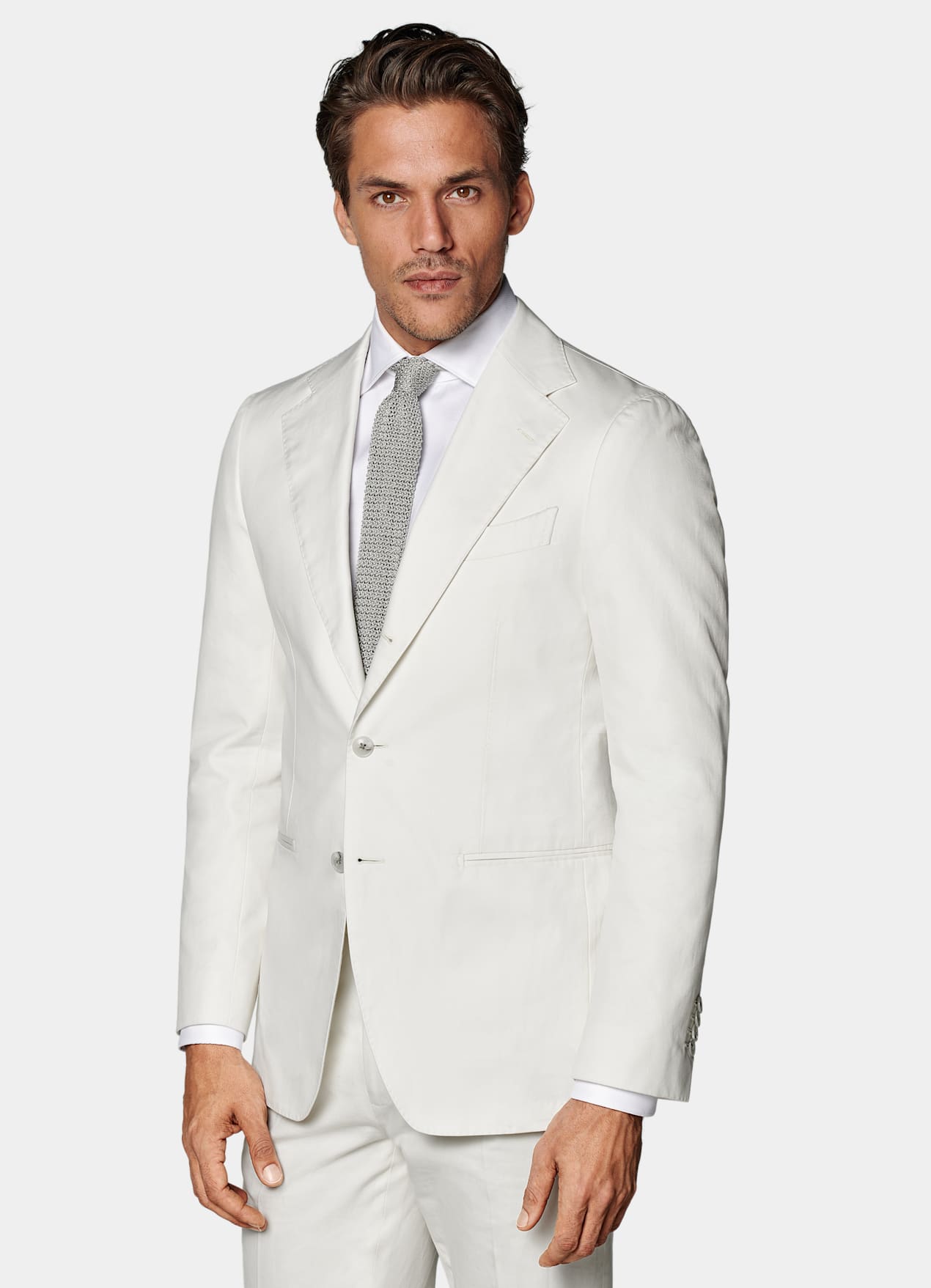 Costume Havana coupe Tailored blanc cassé