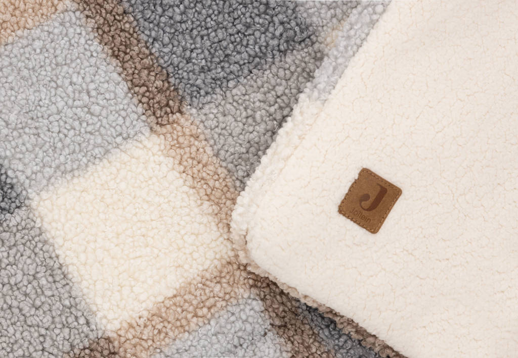 vierkant boxkleed Check Boucle