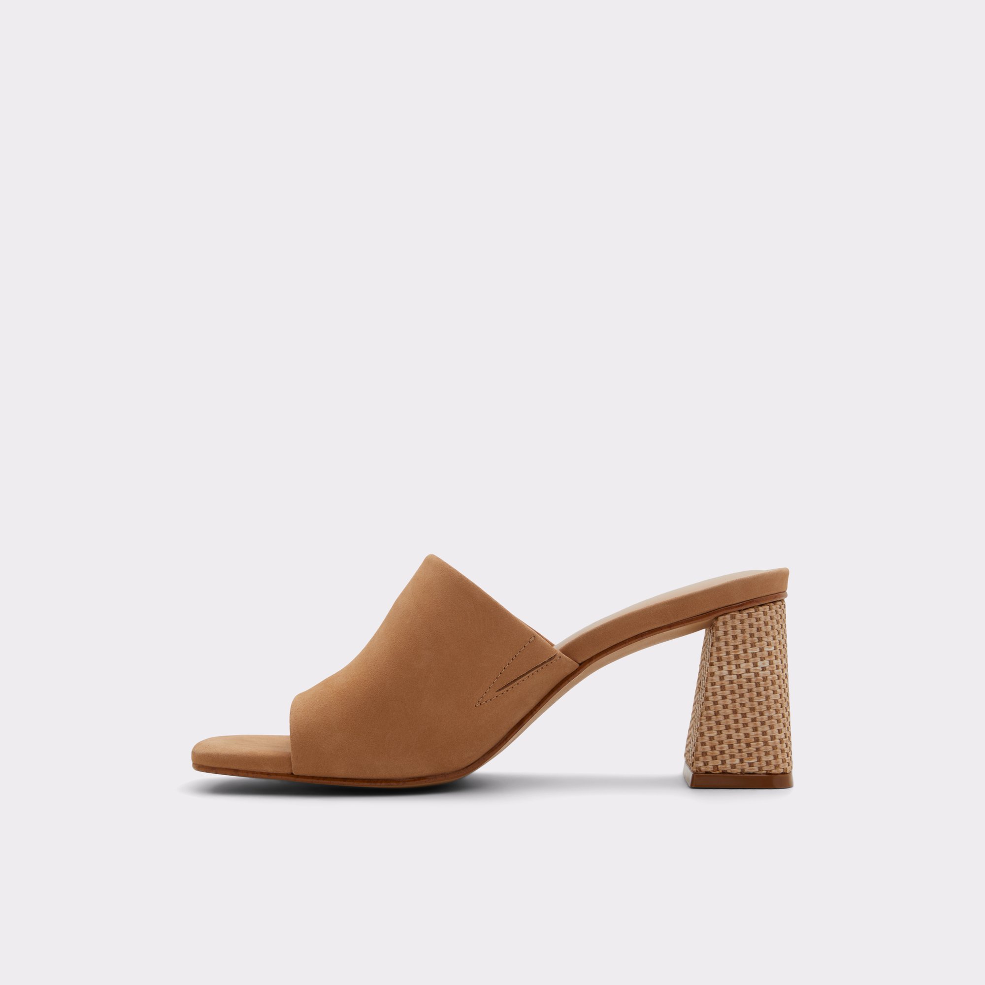 Harans Light Brown Women Heeled mules