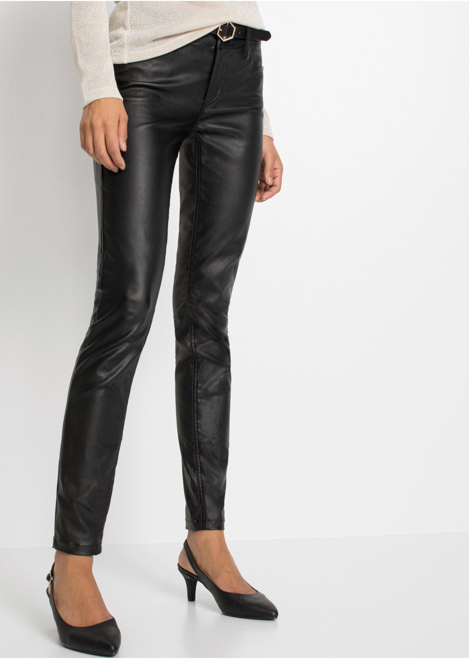 Pantalon extensible enduit