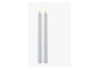 Sirius Sille Genopladelig Kronelys - Ø 2 cm - H 35 cm - 2 stk