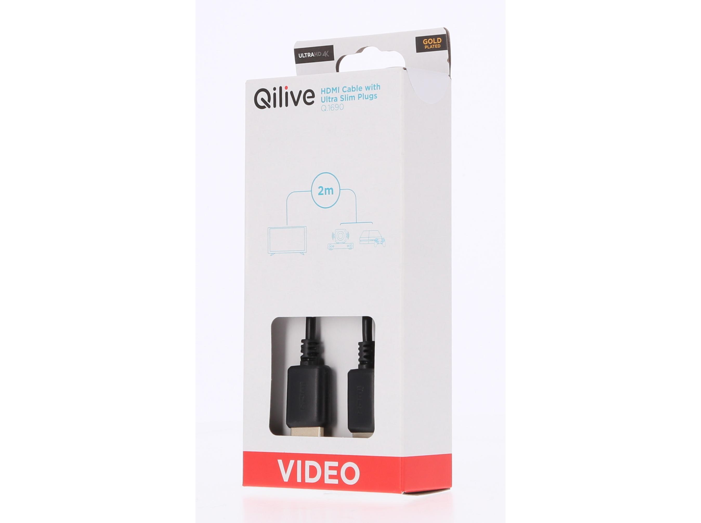 CABO HDMI QILIVE G4217907 ULTRA SLIM 2MT