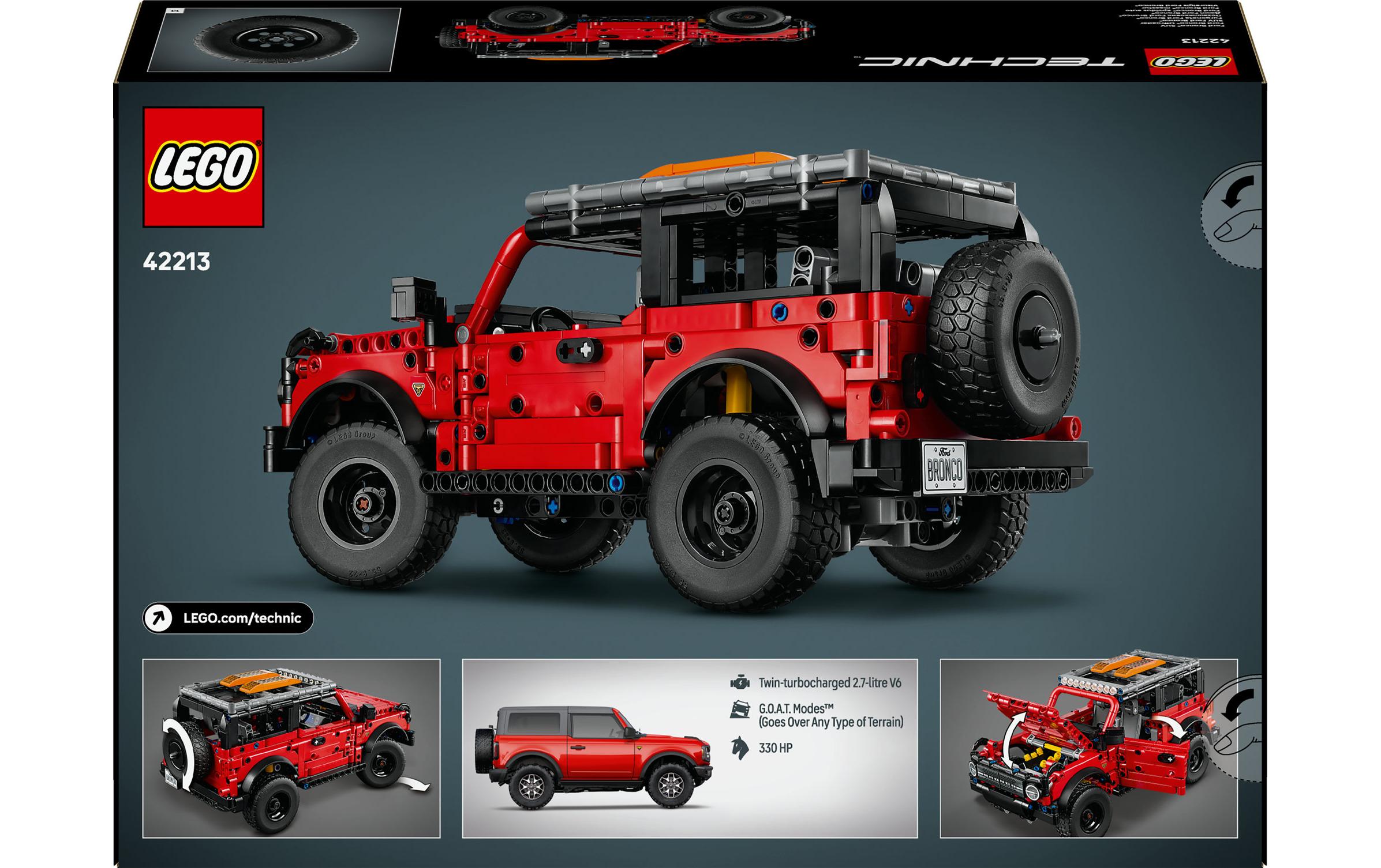 Technic Ford Bronco Offroader 42213Bauset mit einem Modell des Ford Bronco