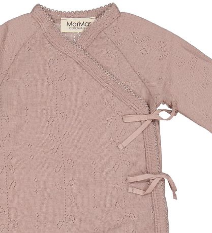 MarMar Slå-om Heldragt - Uld - Pointelle - Rula - Burnt Rosa